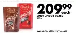 Woolworths Lindt Lindor Boxes offer