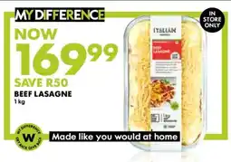 Woolworths Beef Lasagne offer