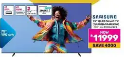 Game Samsung 75 QLED Smart TV (QA75Q60FAUXXA) offer