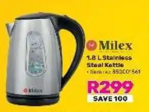 Game Milex 1.8 L Stainless Steel Kettle offer