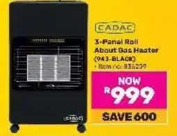 Game CADAC 3-Panel Roll About Gas Heater 943 (Black) offer