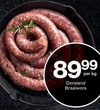 Checkers Dorsland Braaiwors offer