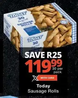 Checkers TODAY Sausage Rolls offer