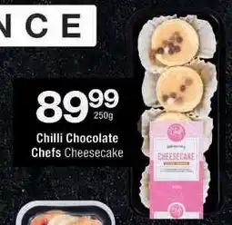 Checkers Chilli Chocolate Chefs Cheesecake offer