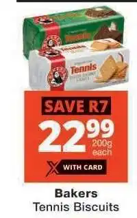 Checkers Bakers Tennis Biscuits offer