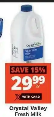 Checkers Crystal Valley Fresh Milk offer