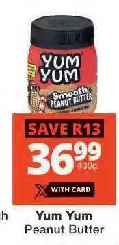 Checkers Yum Yum Peanut Butter offer