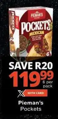Checkers Pieman's Pockets offer