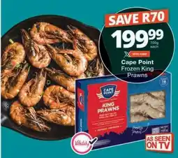 Checkers Cape Point Frozen King Prawns offer