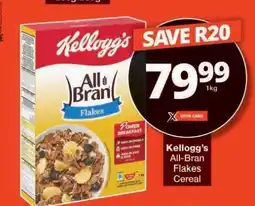 Checkers Kellogg's All Bran Flakes Cereal offer