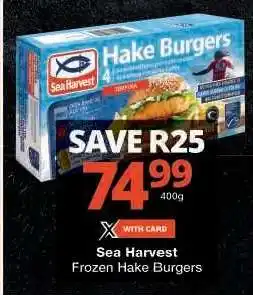 Checkers Sea Harvest Frozen Hake Burgers offer