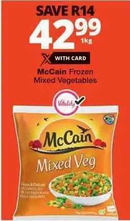 Checkers McCain Frozen Mixed Vegetables offer