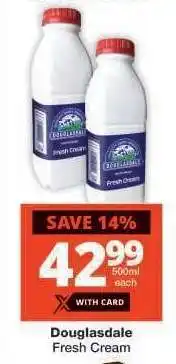 Checkers Douglasdale Fresh Cream offer