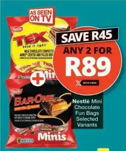 Checkers Nestlé Mini Chocolate Fun Bags offer