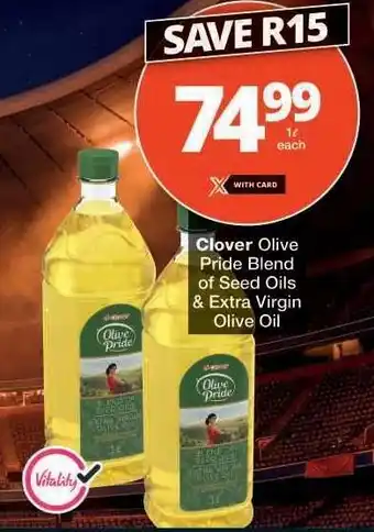Checkers Clover Olive Pride Blend of Seed Oils & Extra Virgin Olive Oil offer