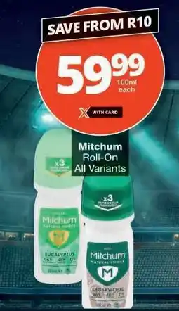 Checkers Mitchum Roll-On All Variants offer