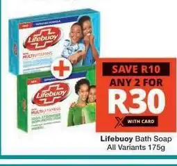Checkers Lifebuoy Bath Soap offer
