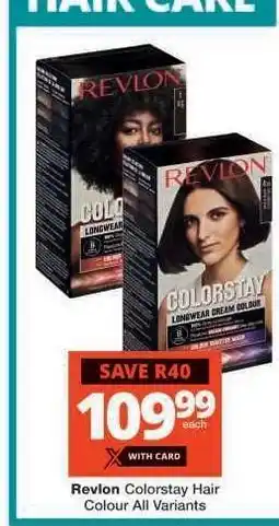 Checkers Revlon Colorstay Hair Colour All Variants offer