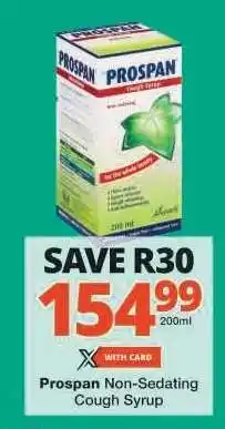 Checkers Prospan Non-Sedating Cough Syrup offer