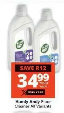Checkers Handy Andy Floor Cleaner All Variants offer