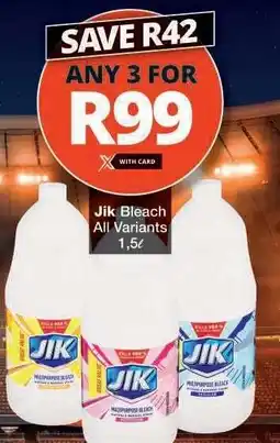 Checkers JIK BLEACH all variants offer