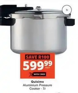 Checkers Quisimo Aluminium Pressure Cooker offer