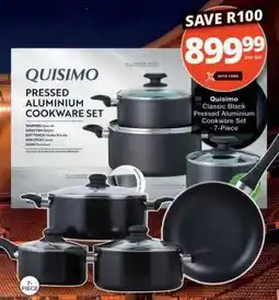 Checkers Quisimo Classic Black Pressed Aluminium Cookware Set - 7-Piece offer