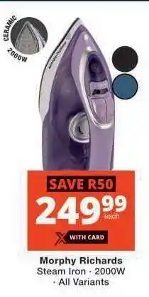 Checkers Morphy Richards Steam Iron offer