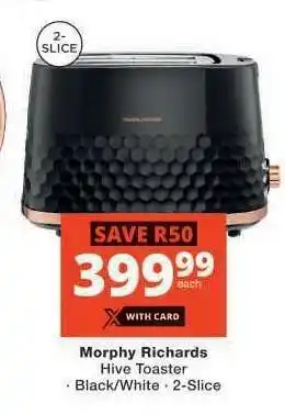 Checkers Morphy Richards Hive Toaster offer