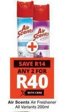 Checkers AIR SCENTS AIR FRESHENER offer