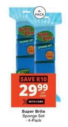 Checkers Super Brite Sponge Set offer