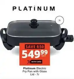 Checkers Platinum Electric Fry Pan with Glass Lid offer