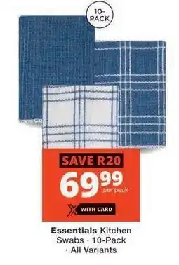 Checkers Essentials Kitchen Swabs offer