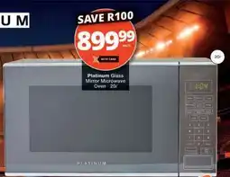 Checkers Platinum Glass Mirror Microwave Oven offer