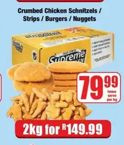 Boxer Crumbed Chicken Schnitzels / Strips / Burgers / Nuggets offer