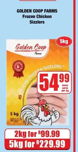Boxer GOLDEN COOP FARMS Frozen Chicken Sizzlers offer