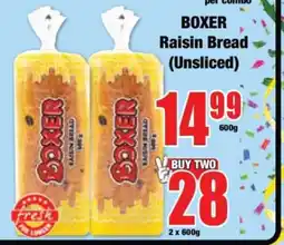 Boxer BOXER Raisin Bread (Unsliced) offer