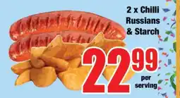 Boxer 2 x Chilli Russians & Starch offer