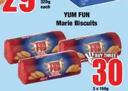 Boxer YUM FUN Marie Biscuits offer