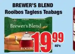 Boxer Brewer's Blend Rooibos Tagless Teabags offer