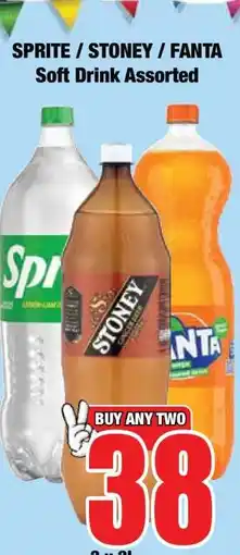 Boxer SPRITE / STONEY / FANTA Soft Drink Assorted offer