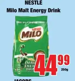 Boxer Milo Malt Energy Drink offer
