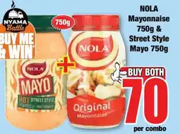 Boxer NOLA Mayonnaise 750g & Street Style Mayo 750g offer