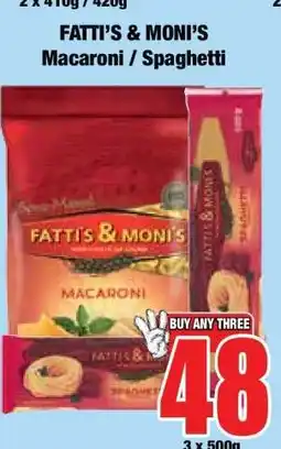 Boxer Fatti's & Moni's Macaroni/Spaghetti offer
