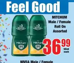 Boxer MITCHUM Male / Female Roll On Assorted offer