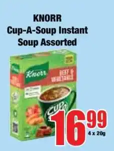 Boxer KNORR Cup-A-Soup Instant Soup Assorted offer