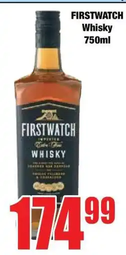 Boxer FIRSTWATCH WHISKY 750ML offer