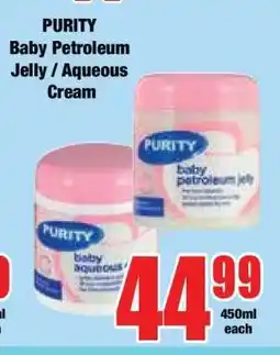 Boxer PURITY Baby Petroleum Jelly / Aqueous Cream offer