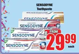 Boxer SENSODYNE TOOTHPASTE offer