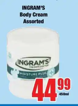 Boxer INGRAM’S Body Cream Assorted offer